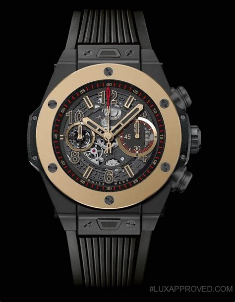 hublot full magic gold|square bang unico magic gold.